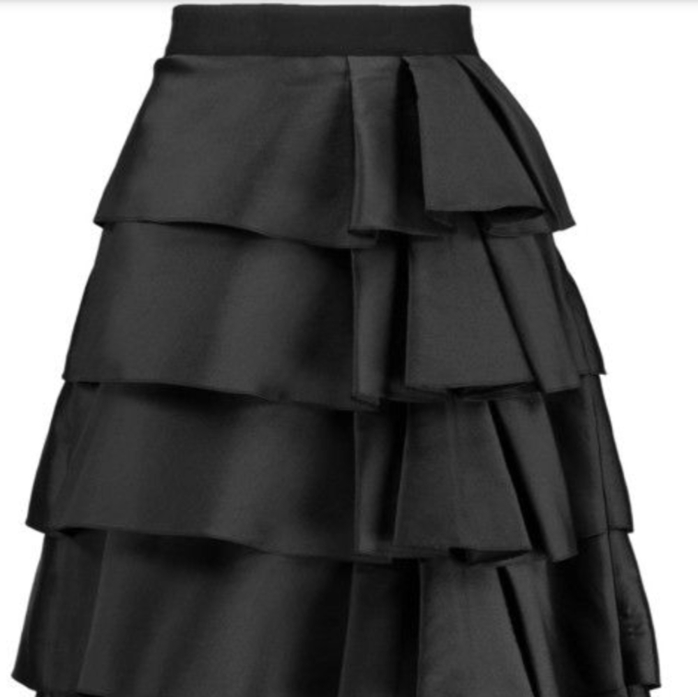 Sachin + Babi Noir NWT Shirley Black Tiered Skirt